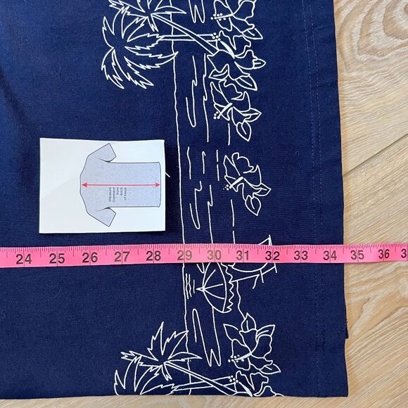 😎🌞Jessica Dress - Navy Blue Sleeveless with White Beach Print | Vacation Ready - Picture 10 of 12